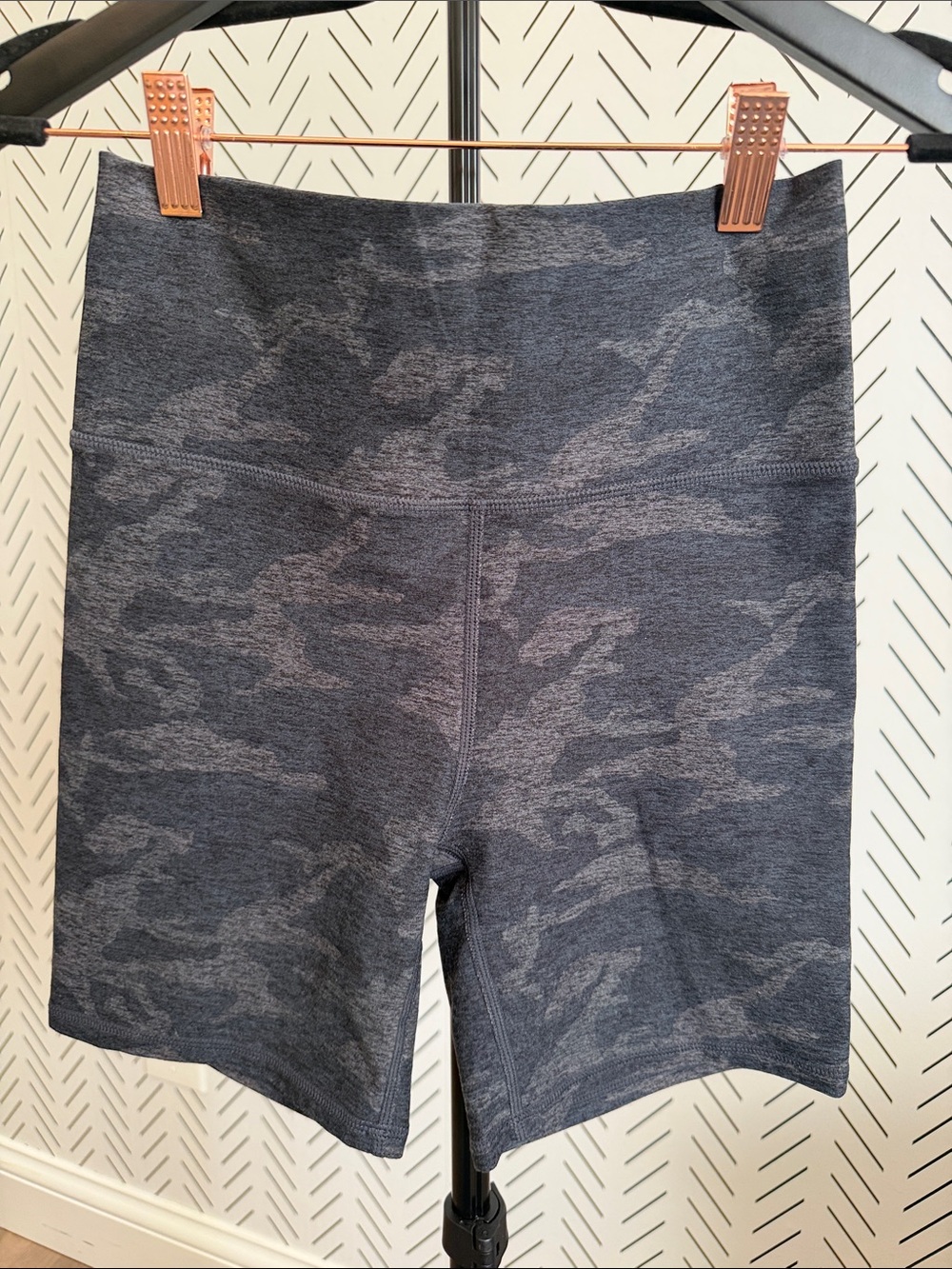 Vuori Charcoal Heathered Camo Bike Shorts